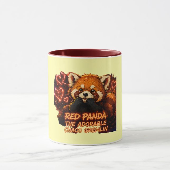 Red Panda “Adorable Chaos Gremlin” Mug (Center)