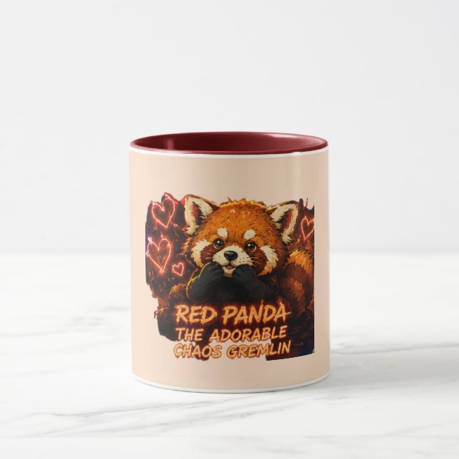 Red Panda “Adorable Chaos Gremlin” Mug (Center)
