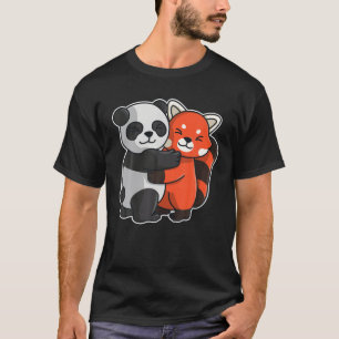 Red Panda And Panda Cute Animals For Women Animal T-Shirt
