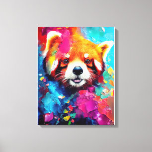 Red Panda Animal Discovery Adventure Nature Canvas Print