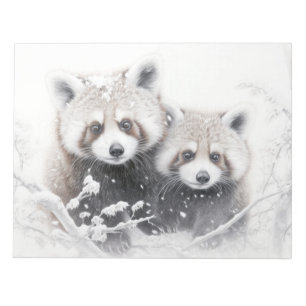 Red Panda Animal Discovery Wild Nature Ink Sketch Notepad