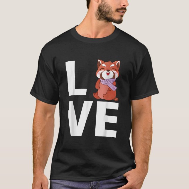 Red Panda Animal Red Panda T-Shirt (Front)