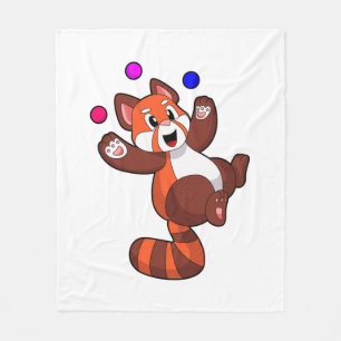 Red panda at Juggle Circus.PNG Fleece Blanket