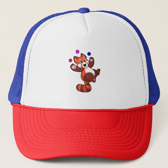 Red panda at Juggle Circus.PNG Trucker Hat (Front)
