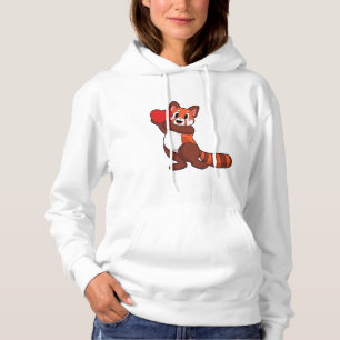 Red panda at Love with Heart.PNG Hoodie