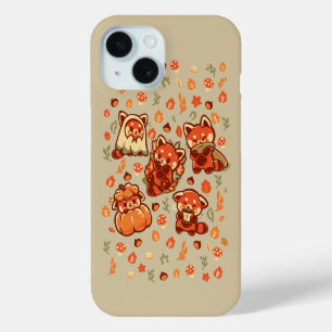 Red Panda Autumn Time iPhone 15 Case