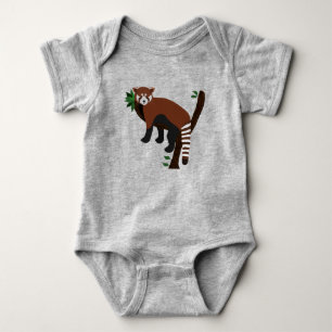 Red Panda Baby Bodysuit