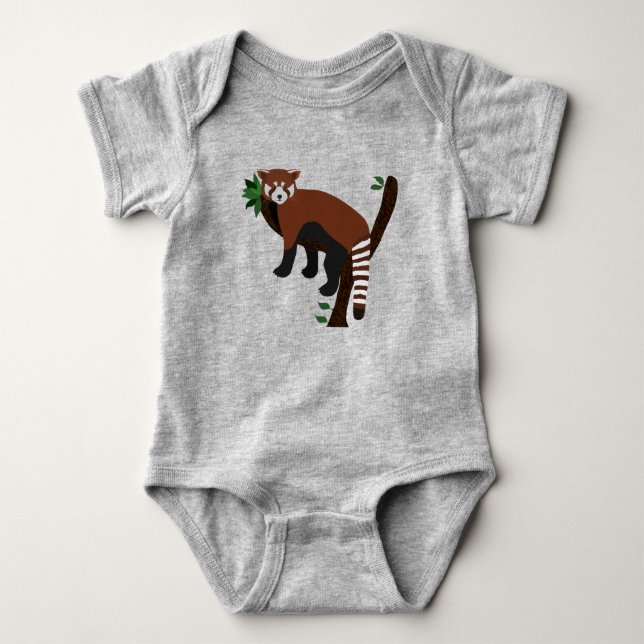 Red Panda Baby Bodysuit (Front)