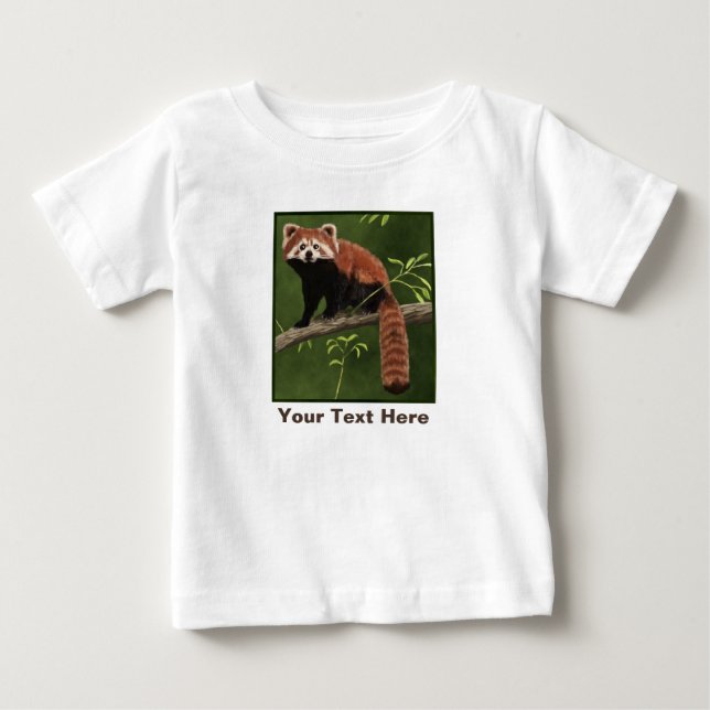 Red Panda Baby T-Shirt (Front)