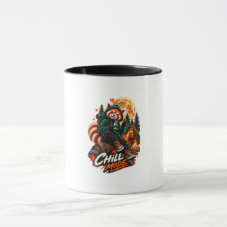 Red Panda Chill Mode Camping Mug