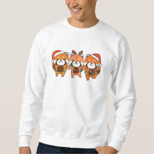 Red Panda Christmas Animals Cute Red Pandas Sweatshirt