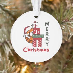 Red Panda Christmas Gift Winter Red Pandas Ornament