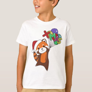 Red Panda Christmas Snow Winter Animals Pandas T-Shirt