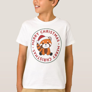 Red Panda Christmas Snow Winter Animals Pandas T-Shirt