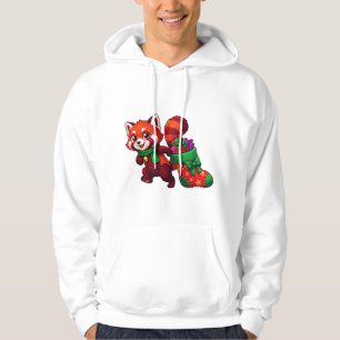 Red Panda Christmas Stocking Hoodie