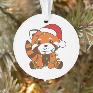 Red Panda Christmas Winter Animals Red Pandas
