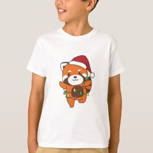Red Panda Christmas Winter Animals Red Pandas T-Shirt