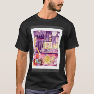 Red Panda Cockatiel 90s Video Game Sleepover Water T-Shirt
