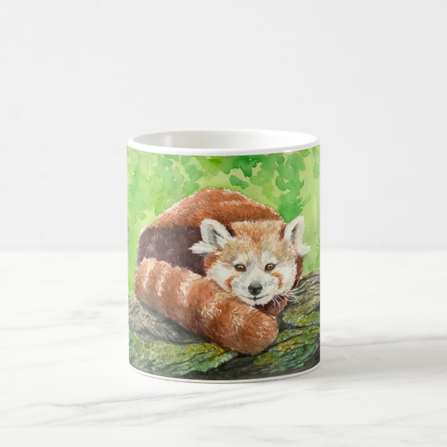 Red panda coffee mug (Center)