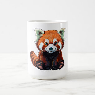 Red panda coffee mug