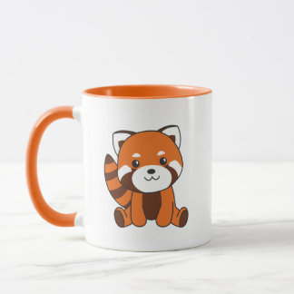 Red Panda Cute Animals For Kids Kawaii Mug