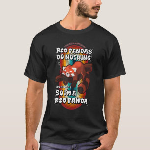 Red Panda Do Nothing 17th September Lazy  Retro Vi T-Shirt