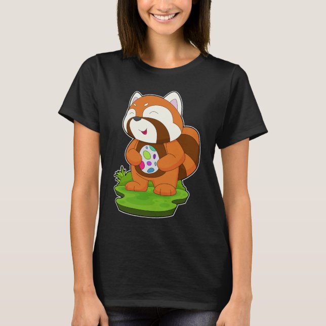Red Panda Easter Easter egg T-Shirt (Front)