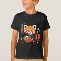Red Panda Eating Ramen Noodles