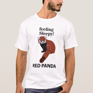Red Panda Feeling Sleepy Funny Red Panda T-Shirt