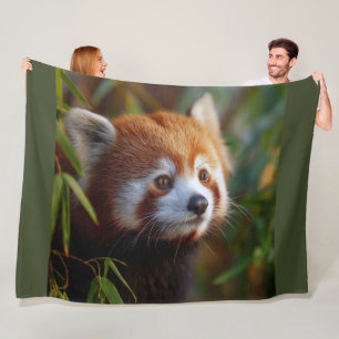 Red Panda Fleece Blanket