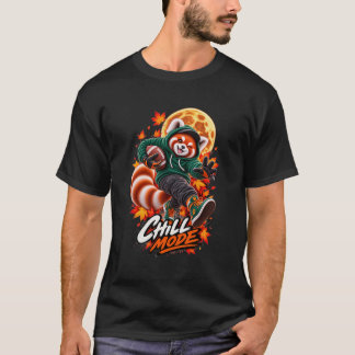 Red Panda Football Chill Mode T-Shirt