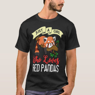 Red Panda For Kids Women Men T-Shirt