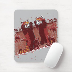 Red Panda Fury Mouse Pad