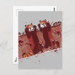 Red Panda Fury Postcard