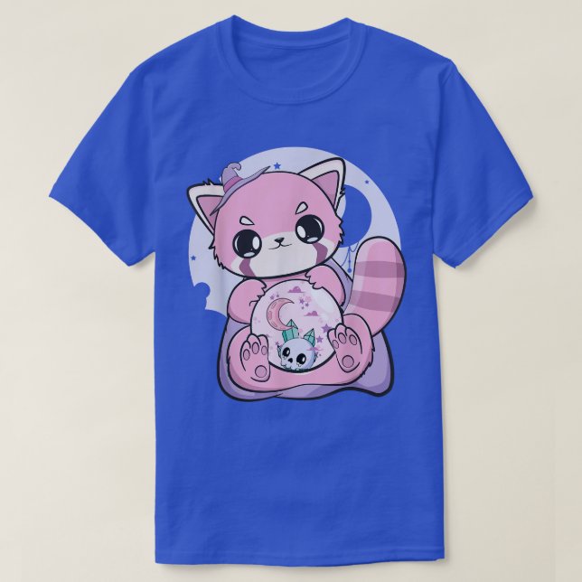 Red Panda Glass Sphere Fairy Kei Yume Kawaii Haraj T-Shirt (Design Front)