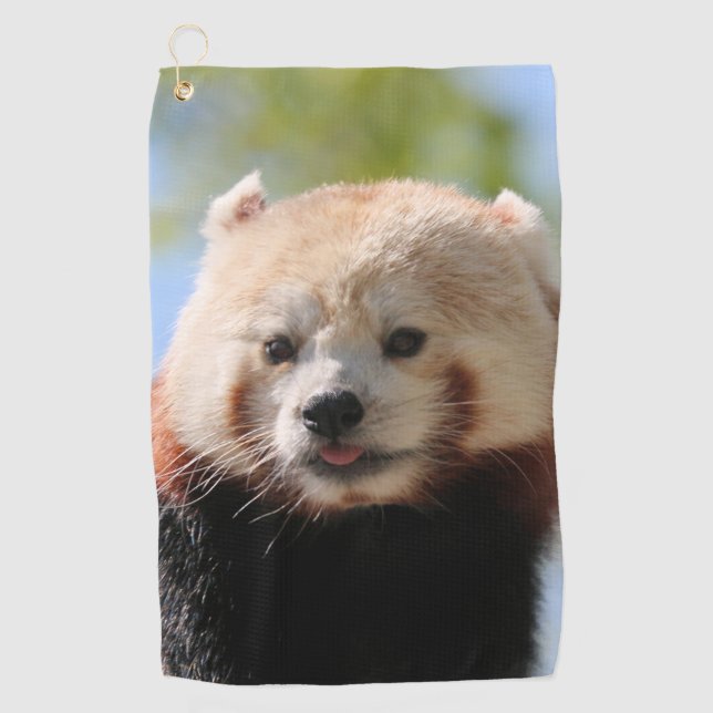 Red Panda Golf Towel (Front)