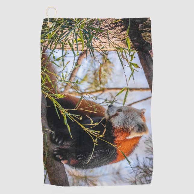 Red panda golf towel (Front)