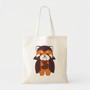Red Panda Halloween Cute Devil Vampire Costume Tot Tote Bag
