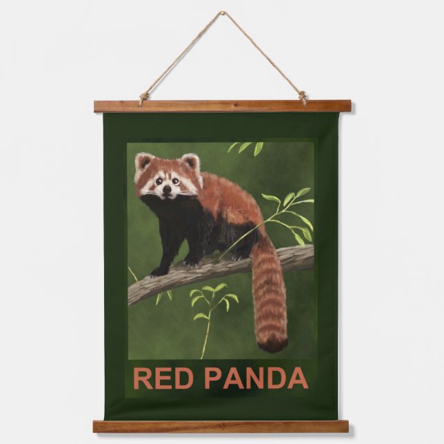 Red Panda Hanging Tapestry (Front)