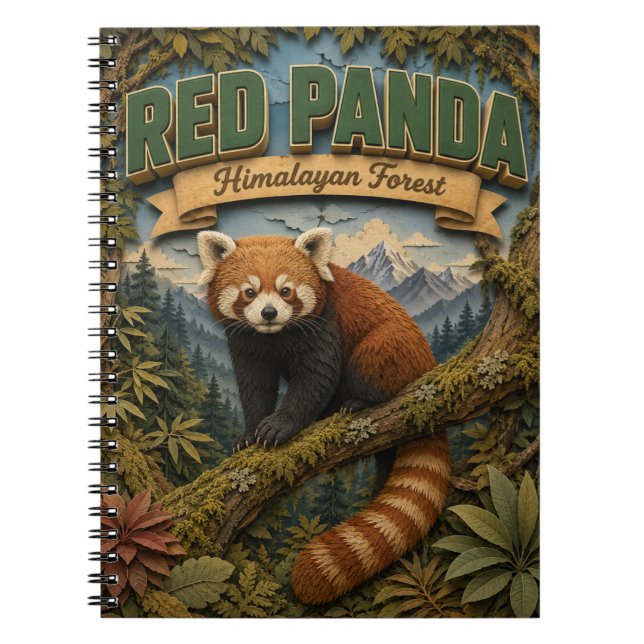 Red Panda Himalayan Forest POPCUT Notebook (Front)