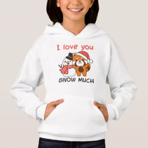 Red Panda I Love You Snow Much Snow Pun