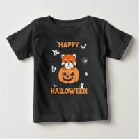 Red Panda In Pumpkin Cute Pandas Happy Halloween