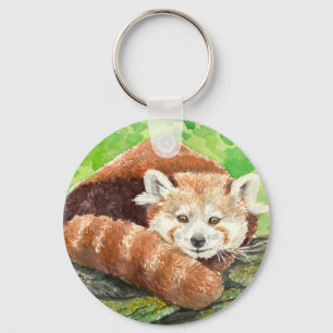 Red panda keychain