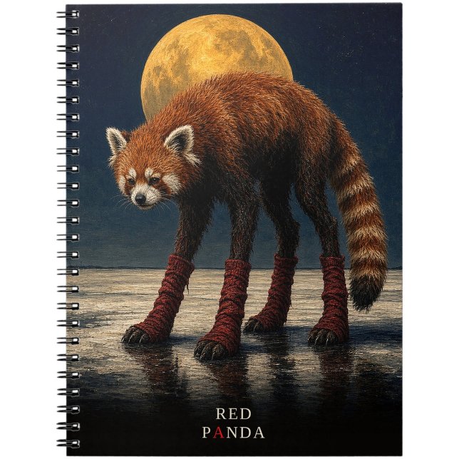 Red Panda Long Socks gothic Surreal Notebook (Creator Uploaded)