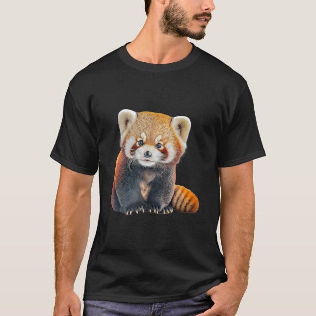 Red Panda Love Easily Distracted By Red Pandas T-Shirt (Front)