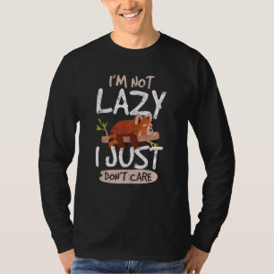 Red Panda Love Lazy Panda Bear For Women Zoologist T-Shirt
