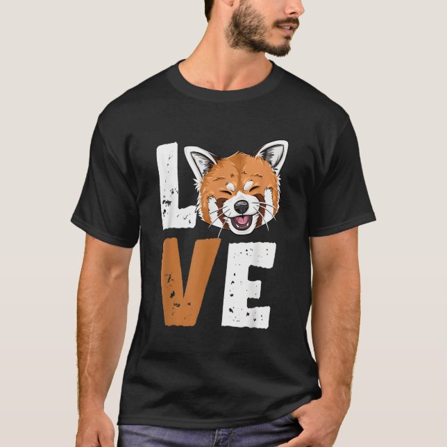 Red Panda Love Red Panda T-Shirt (Front)