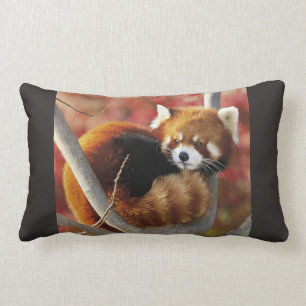 Red Panda Lumbar Pillow