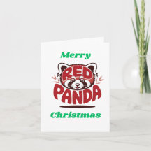 Red Panda Merry Christmas