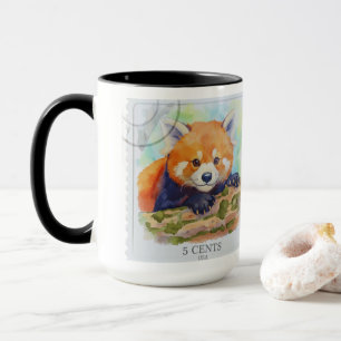 Red panda mug